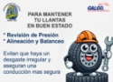Manten tus llantas en buen estado