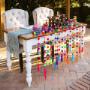 Pom pom Mexican wedding decorations statement decor.